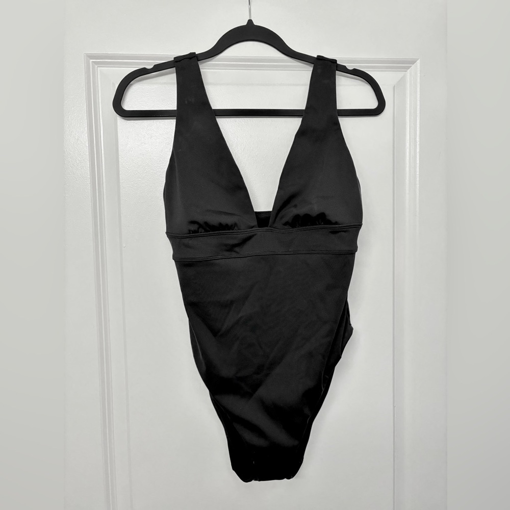 Ralph Lauren Black Womens One Piece Swimsuit